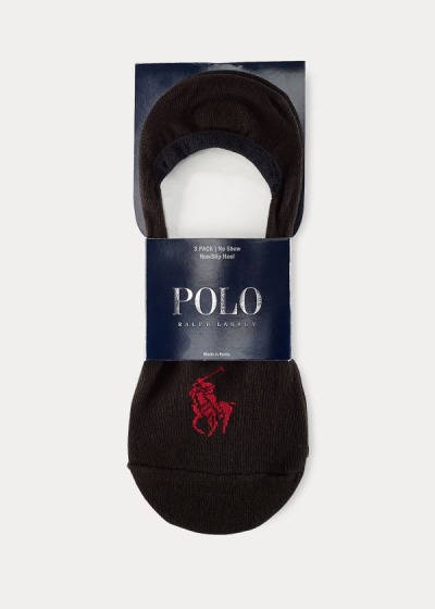 Men's Polo Ralph Lauren No-Show Liner 3-Pack Socks | 267045FSQ